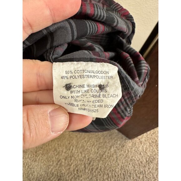 Beverly Hills Polo Men's Black Dress Shirt size 3XLB long sleeve collared cotton - Picture 5 of 6